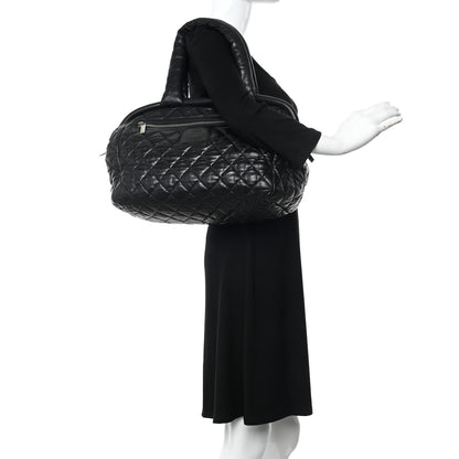Chanel Lambskin Coco Cocoon Bowler Black 2 of 15