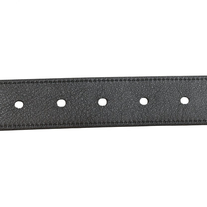 Saint Laurent Suede Monogram Square Buckle Belt 90 36 Black 4 of 5