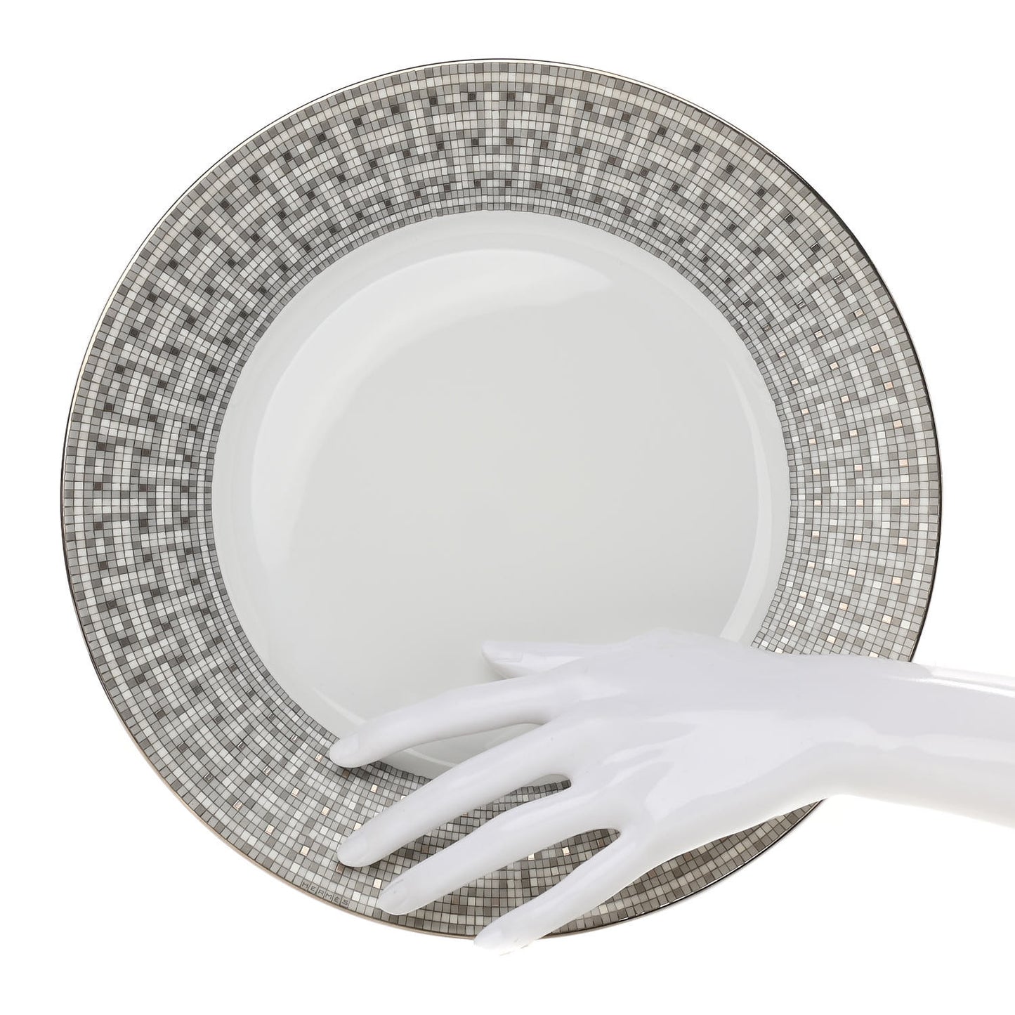 Porcelain Mosaique Au 24 Platine Dinner Plate Set of 2