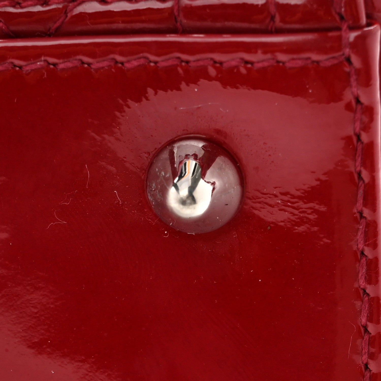 Christian Dior Patent Cannage Medium Lady Dior Red 16 of 16