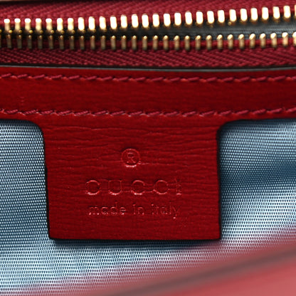 Gucci Textured Calfskin Small Torchon GG Ring Shoulder Bag New Cherry Red 7 of 11