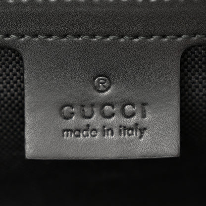 Gucci Soft GG Supreme Monogram Appia Calfskin Web Medium Carry On Duffle Bag Black Grey 5 of 11