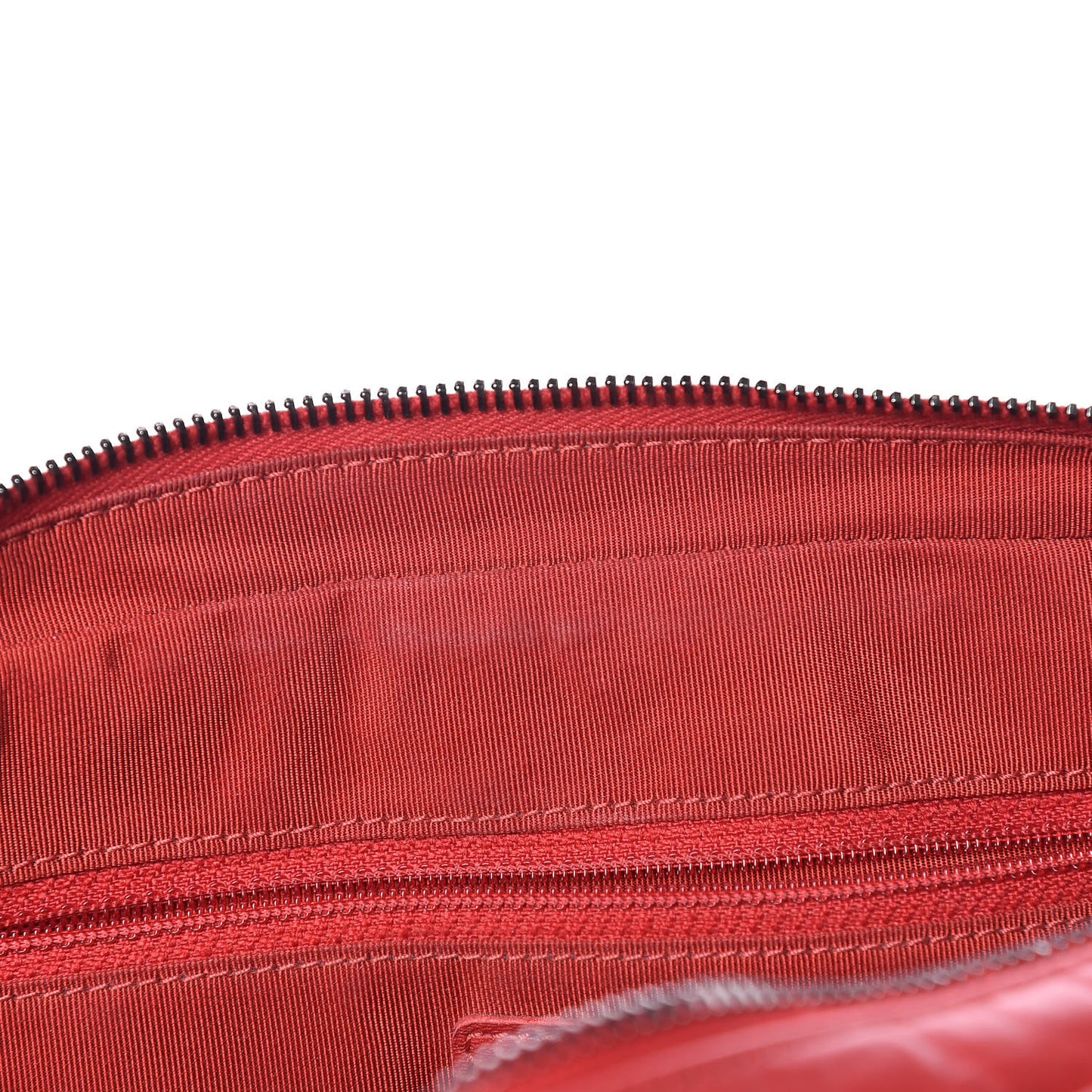 Aged Calfskin Quilted Medium Chain Detail Flap Red