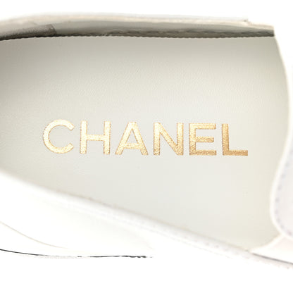 Chanel Lambskin Quilted Womens CC Stroll Sneakers 40.5 White 7 of 9