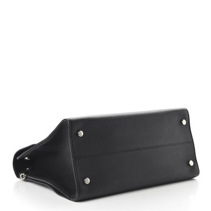 Christian Dior Grained Calfskin Large Diorever Flap Black 4 of 9