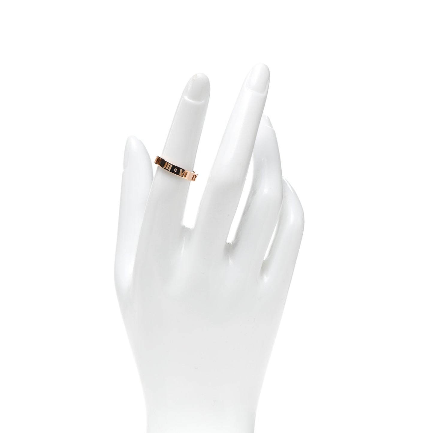 18K Rose Gold Diamond Atlas Pierced Ring 51 5.75