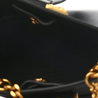 Versace Vitello Mini Virtus Bucket Bag Black 5 of 9