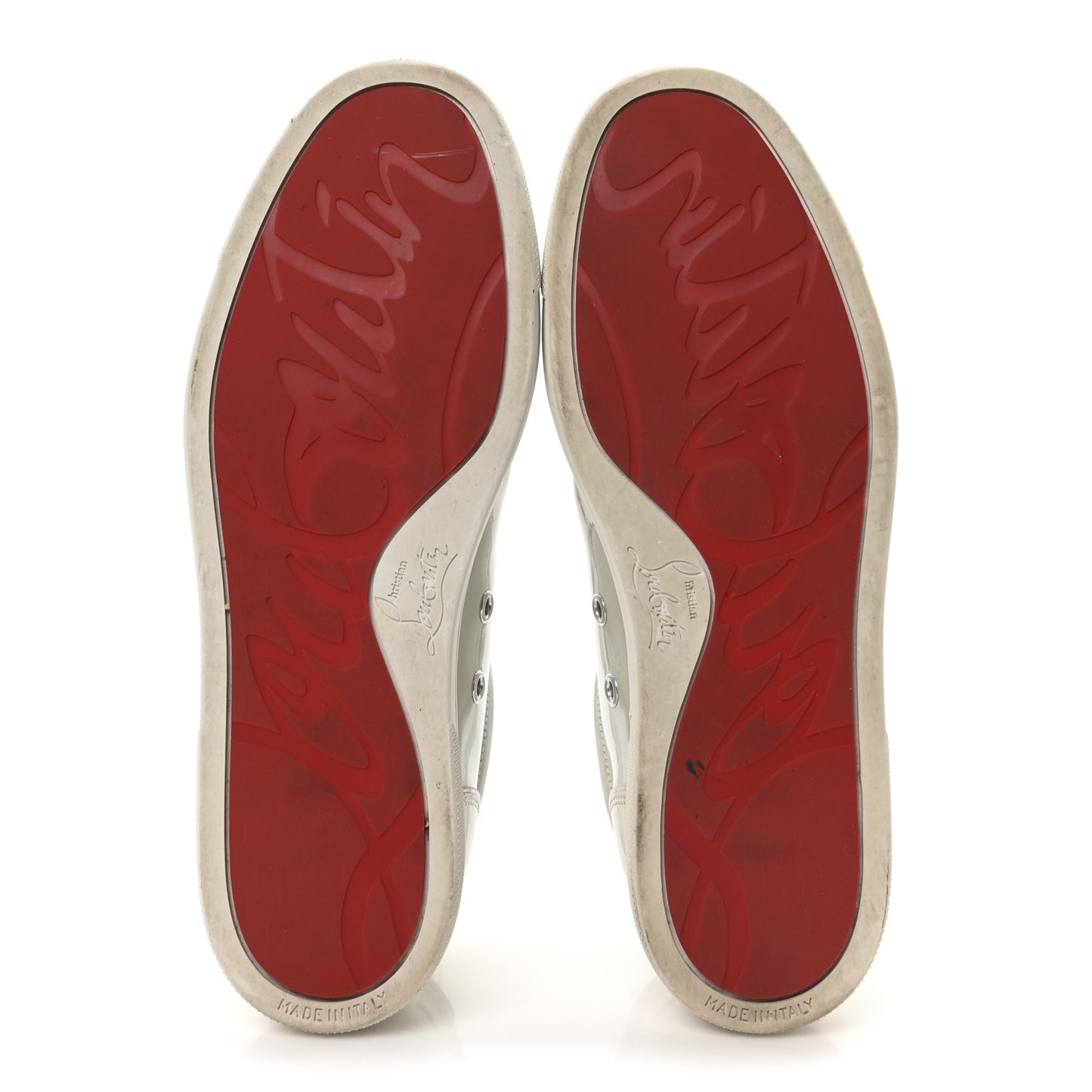 Patent Psychic Vieira Flat Sneakers 39 White Silver