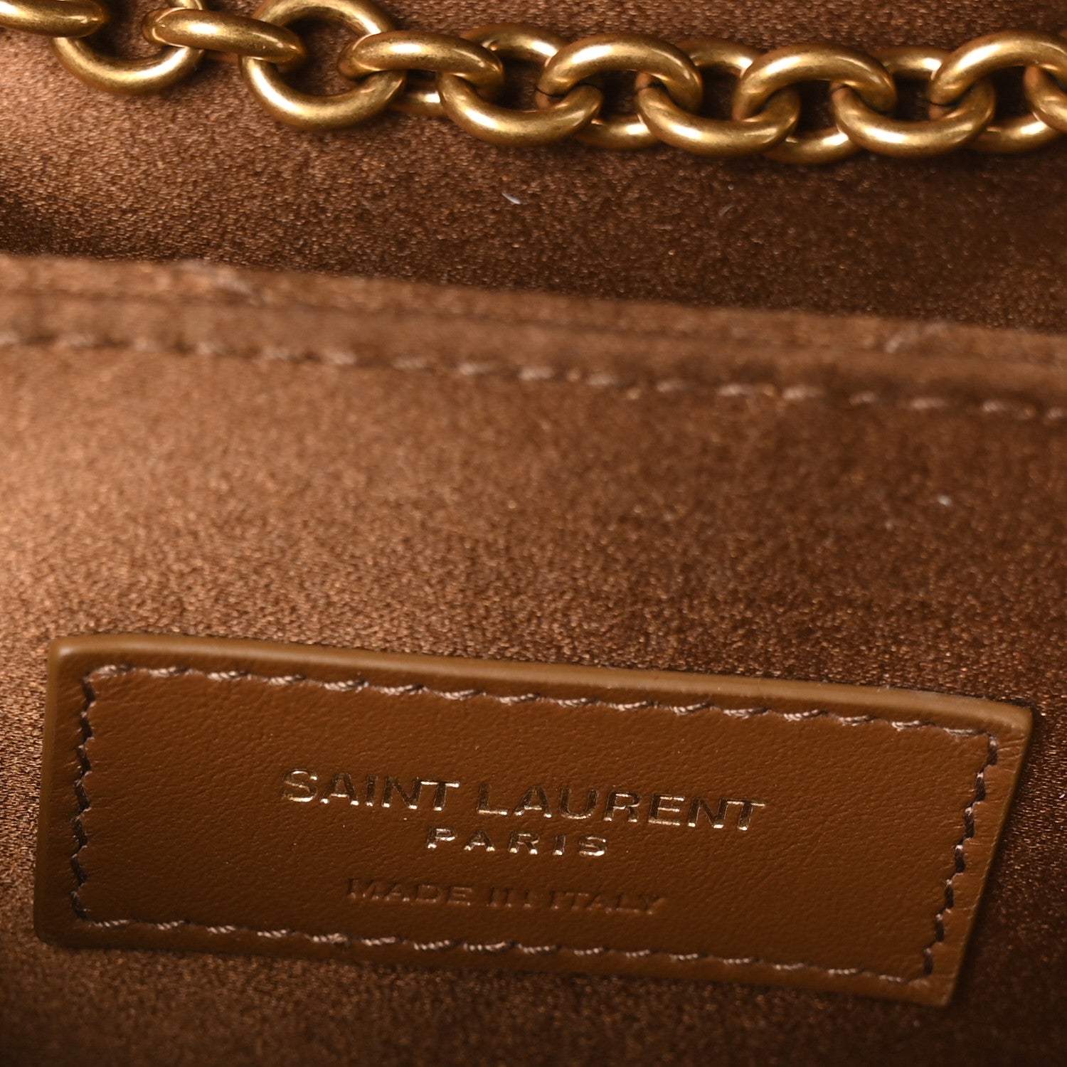 Saint Laurent Satin Matelasse Monogram Micro June Box Bag Bitter Cocoa 7 of 11