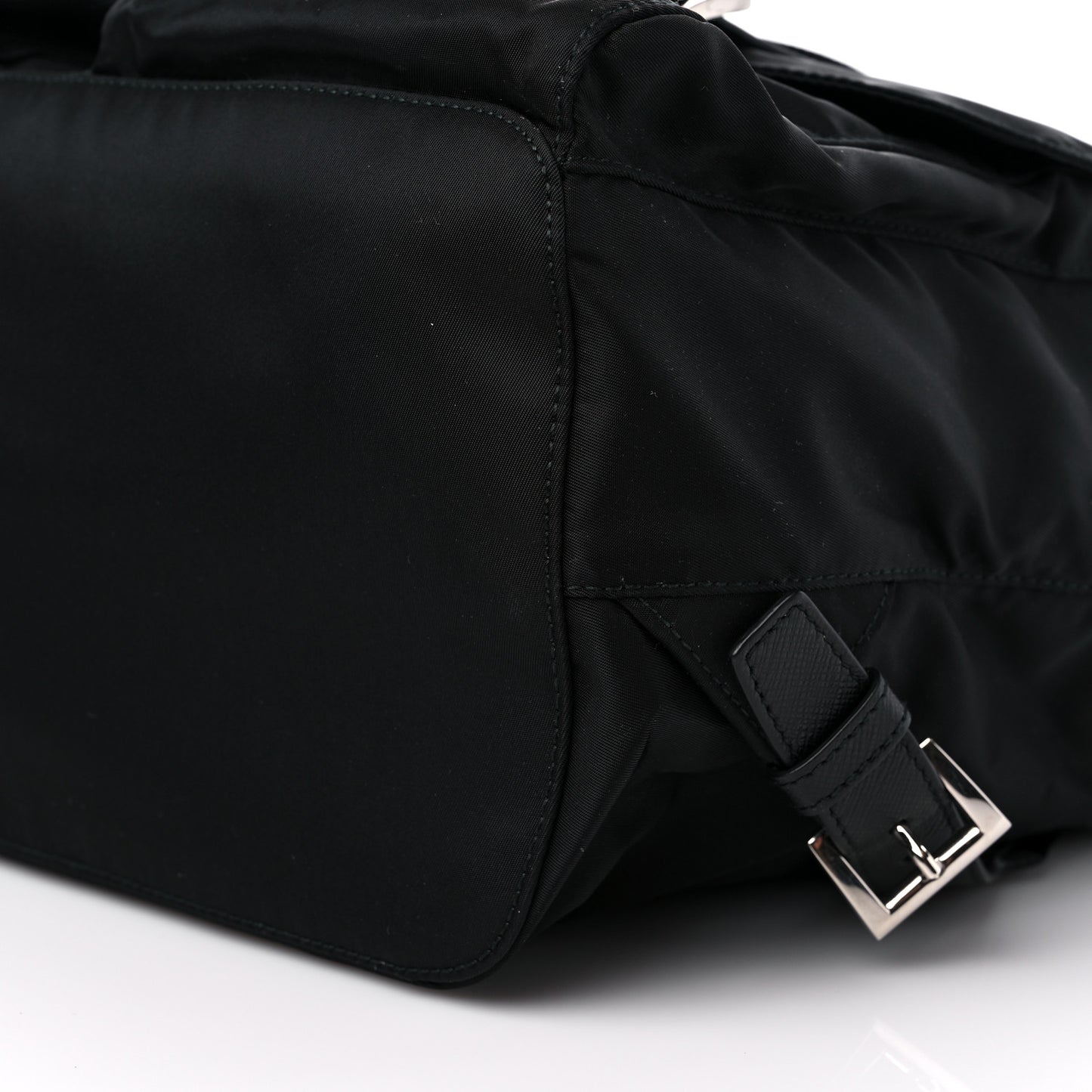 Tessuto Nylon Saffiano Medium Backpack Black