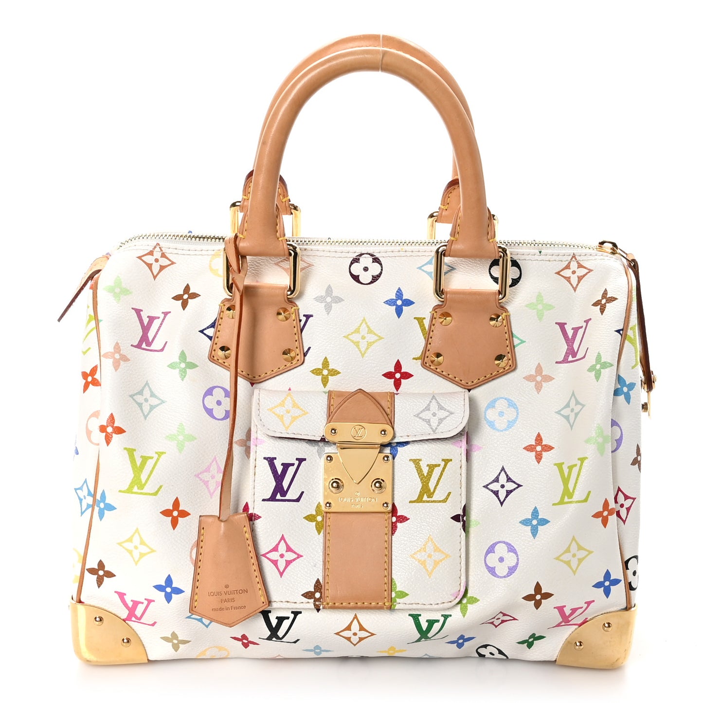 Monogram Multicolor Speedy 30 White