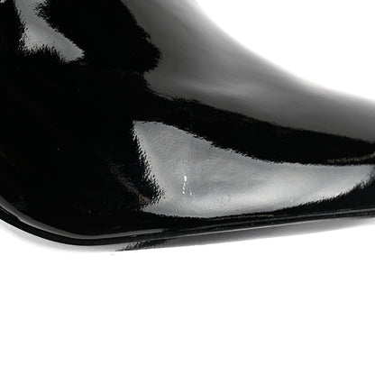 Louis Vuitton Patent Silhouette Ankle Boots 38 Black 11 of 11