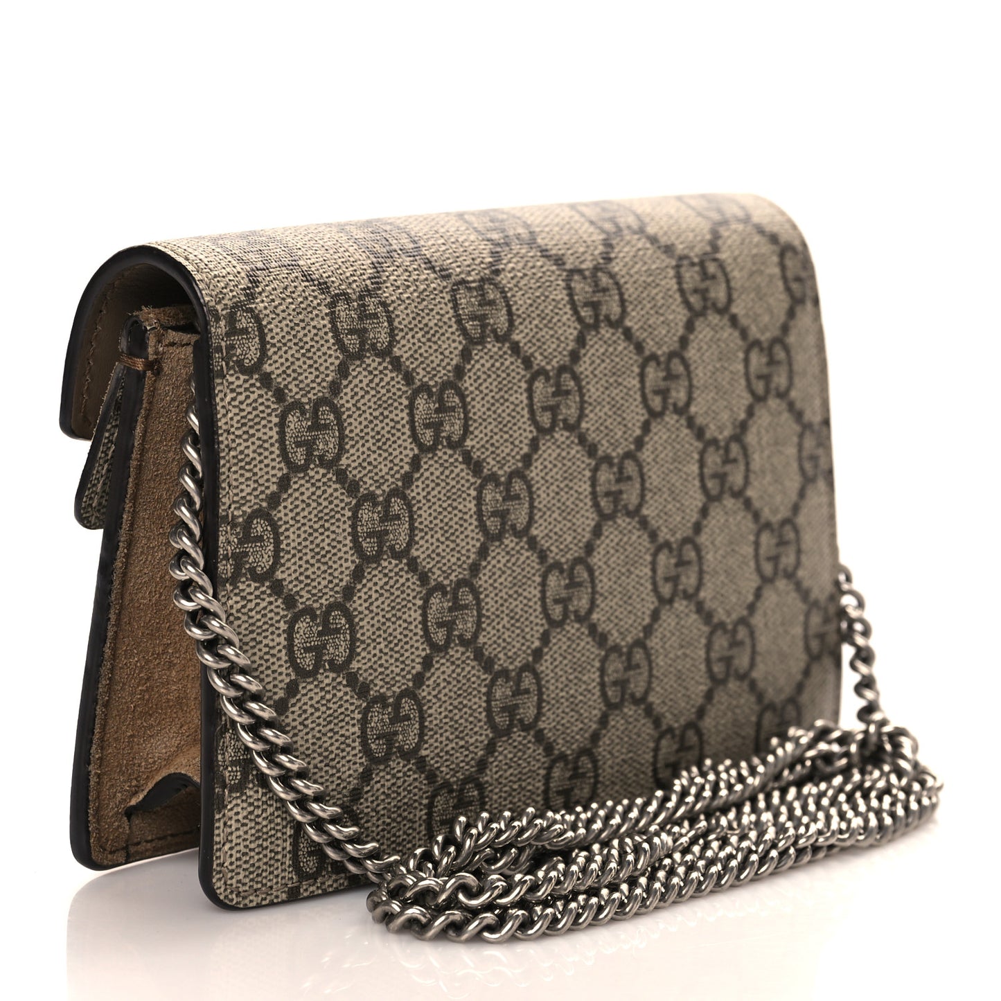 GG Supreme Monogram Super Mini Dionysus Shoulder Bag Taupe