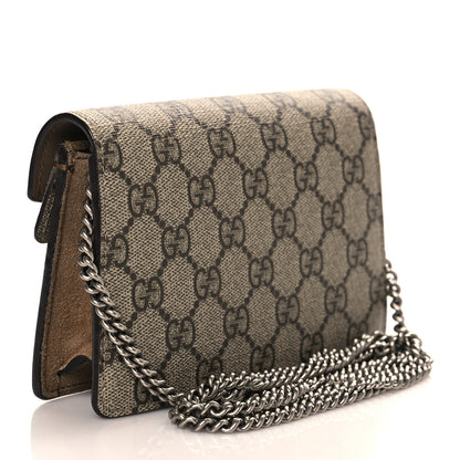 Gucci GG Supreme Monogram Super Mini Dionysus Shoulder Bag Taupe 3 of 10