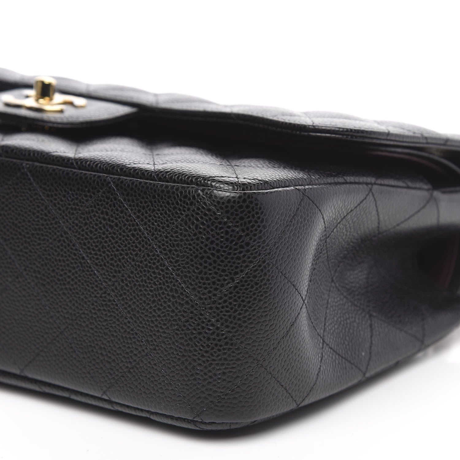 Chanel Caviar Quilted Jumbo Double Flap Black 10 of 11