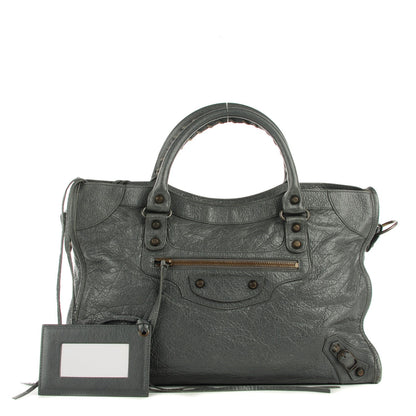 Balenciaga Agneau Classic Hardware City Gris Tarmac 2 of 14