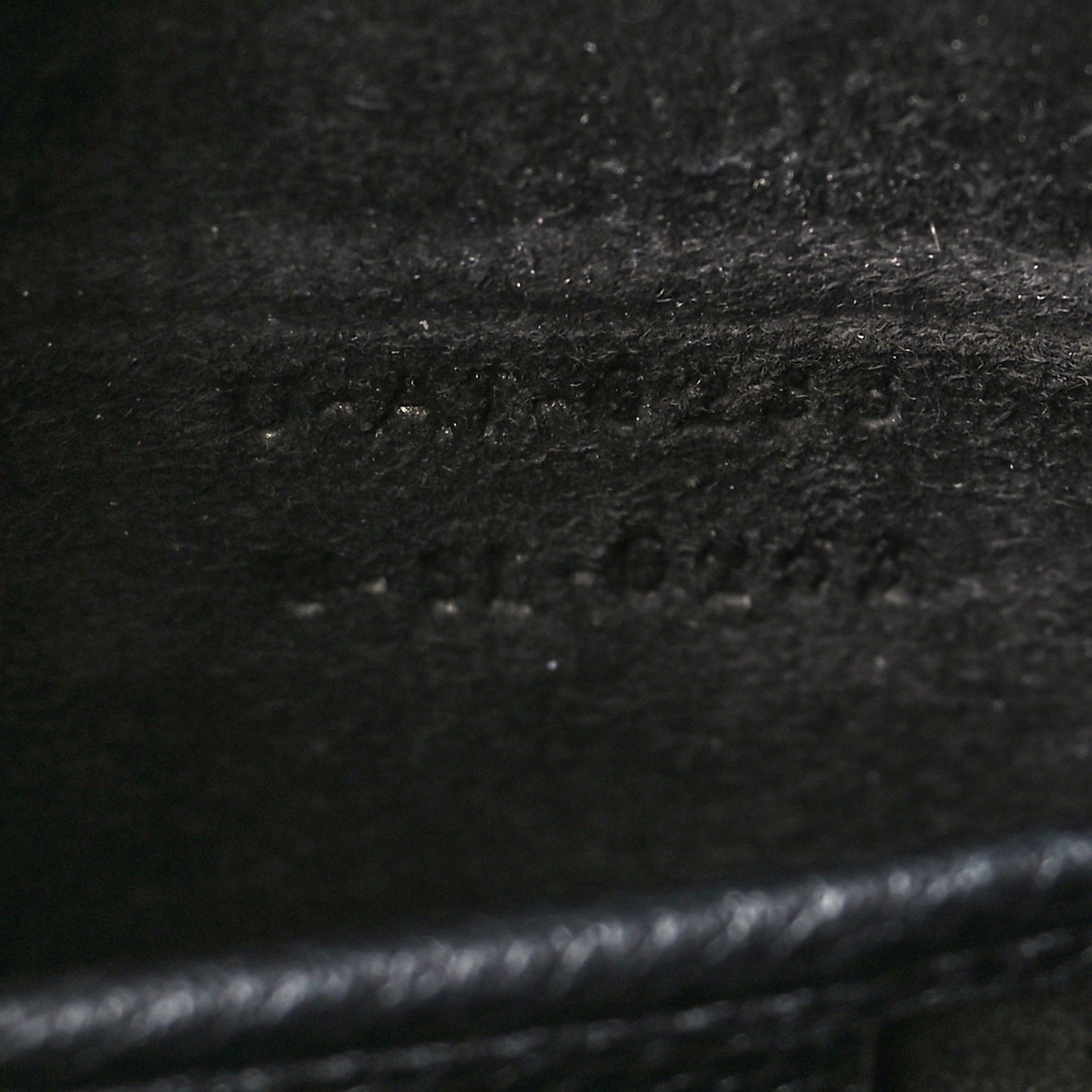 Drummed Calfskin Nano Luggage Black