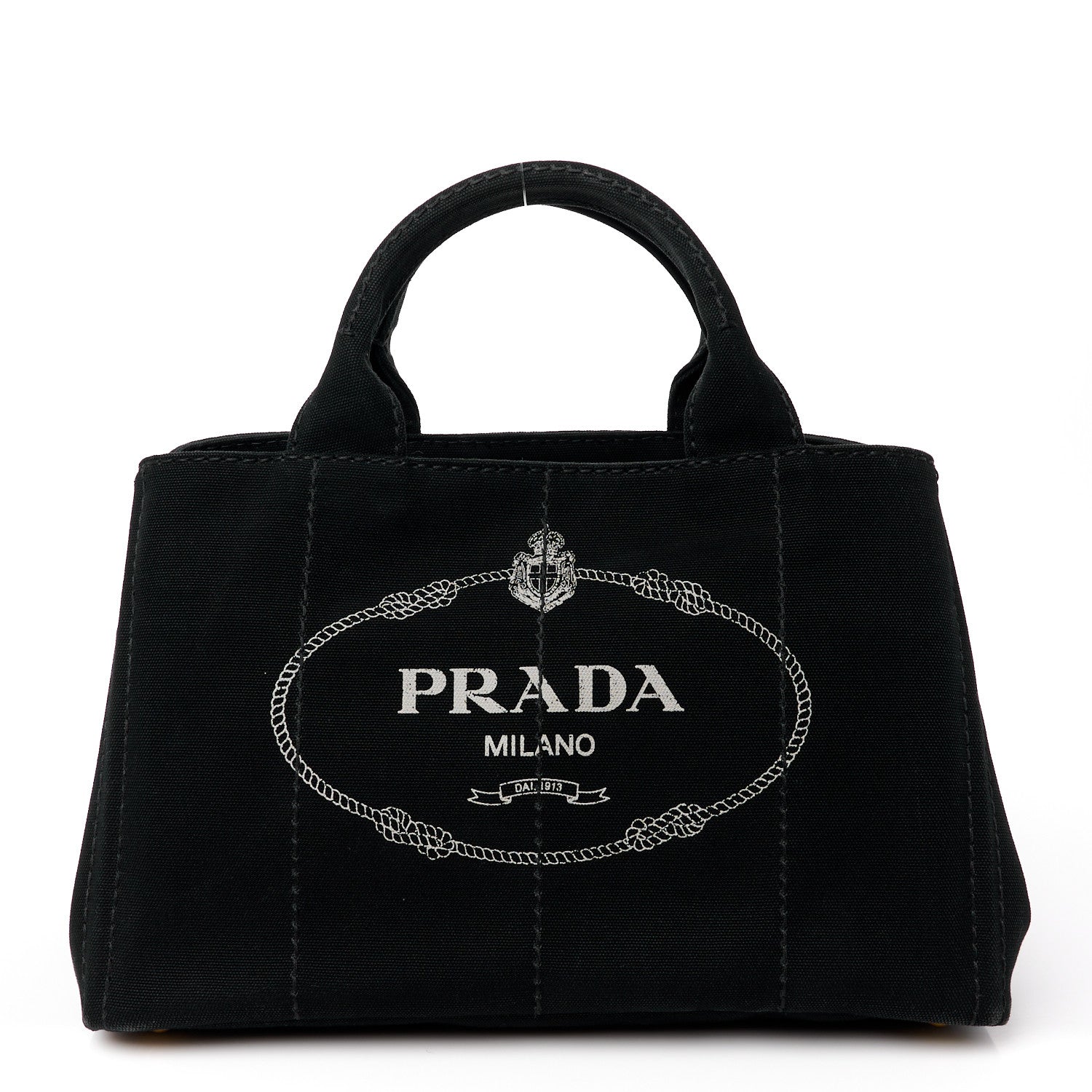 Prada Canapa Logo Tote Black 1 of 17