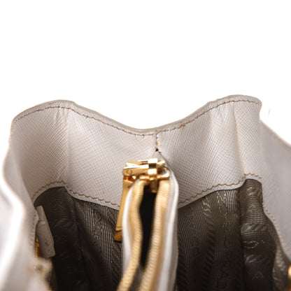 Prada Saffiano Lux Medium Tote Talco 17 of 29