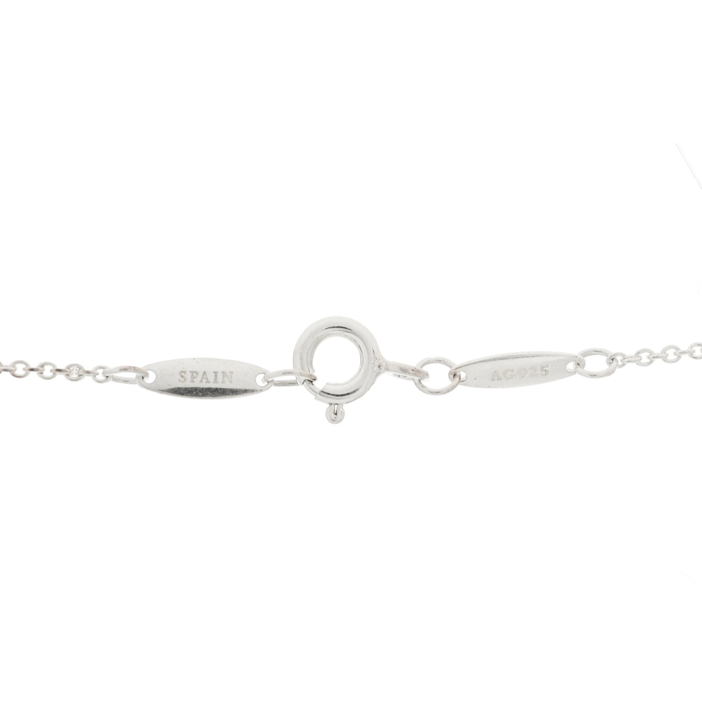 Sterling Silver 14mm Elsa Peretti Bean Pendant Necklace