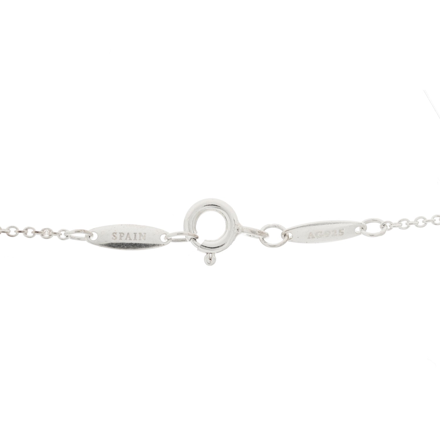 Tiffany Sterling Silver 14mm Elsa Peretti Bean Pendant Necklace 5 of 5
