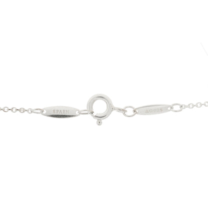 Tiffany Sterling Silver 14mm Elsa Peretti Bean Pendant Necklace 5 of 5