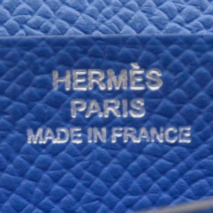 Hermes Epsom Bearn Tri-Fold Wallet Bleu Electrique Mykonos 7 of 9