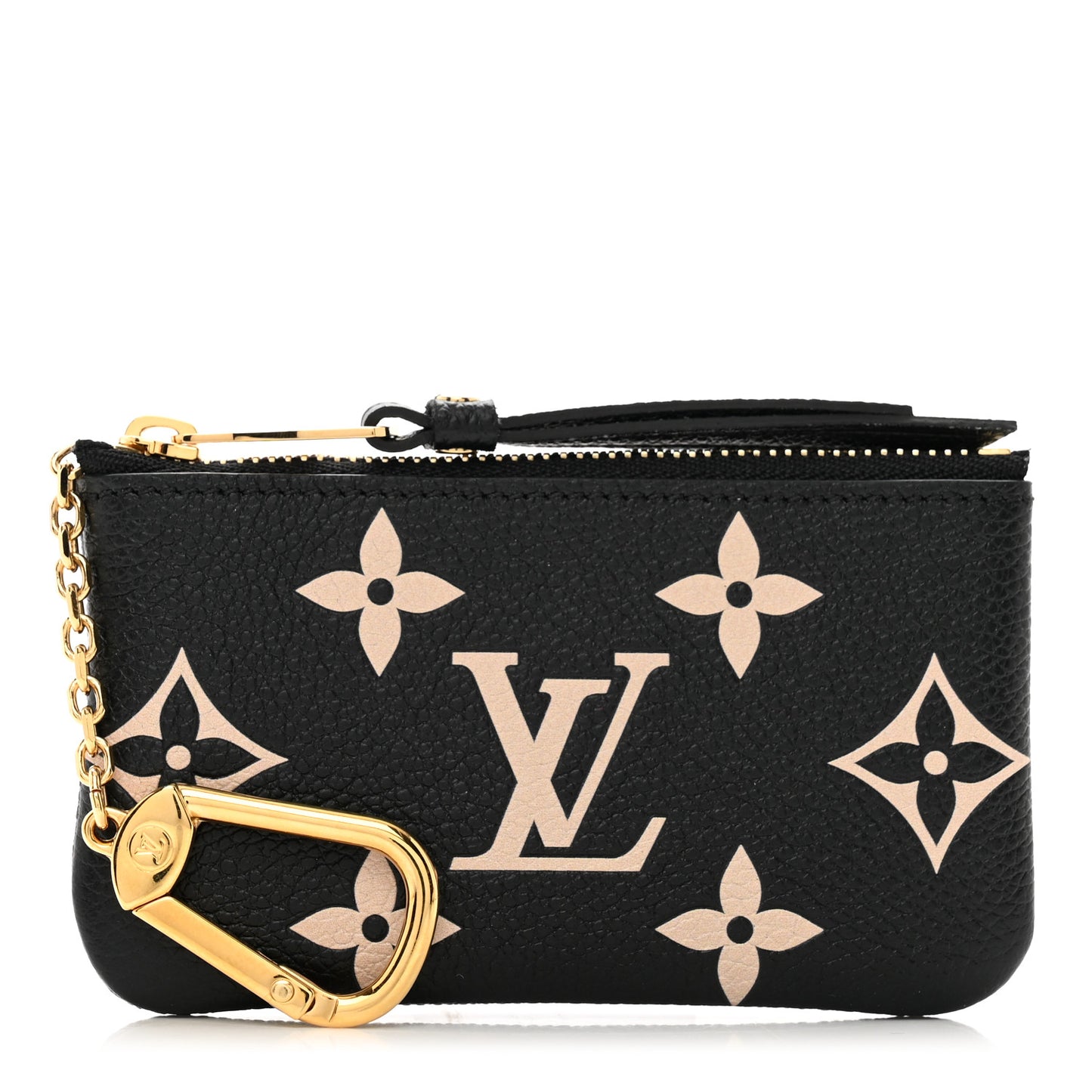 Empreinte Monogram Giant Key Pouch Black Beige