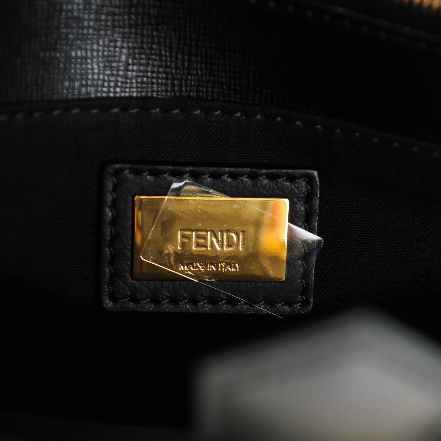 Fendi Vitello Elite Geometric Logo Petite 2Jours Tote Multicolor 5 of 7