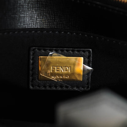 Fendi Vitello Elite Geometric Logo Petite 2Jours Tote Multicolor 5 of 7