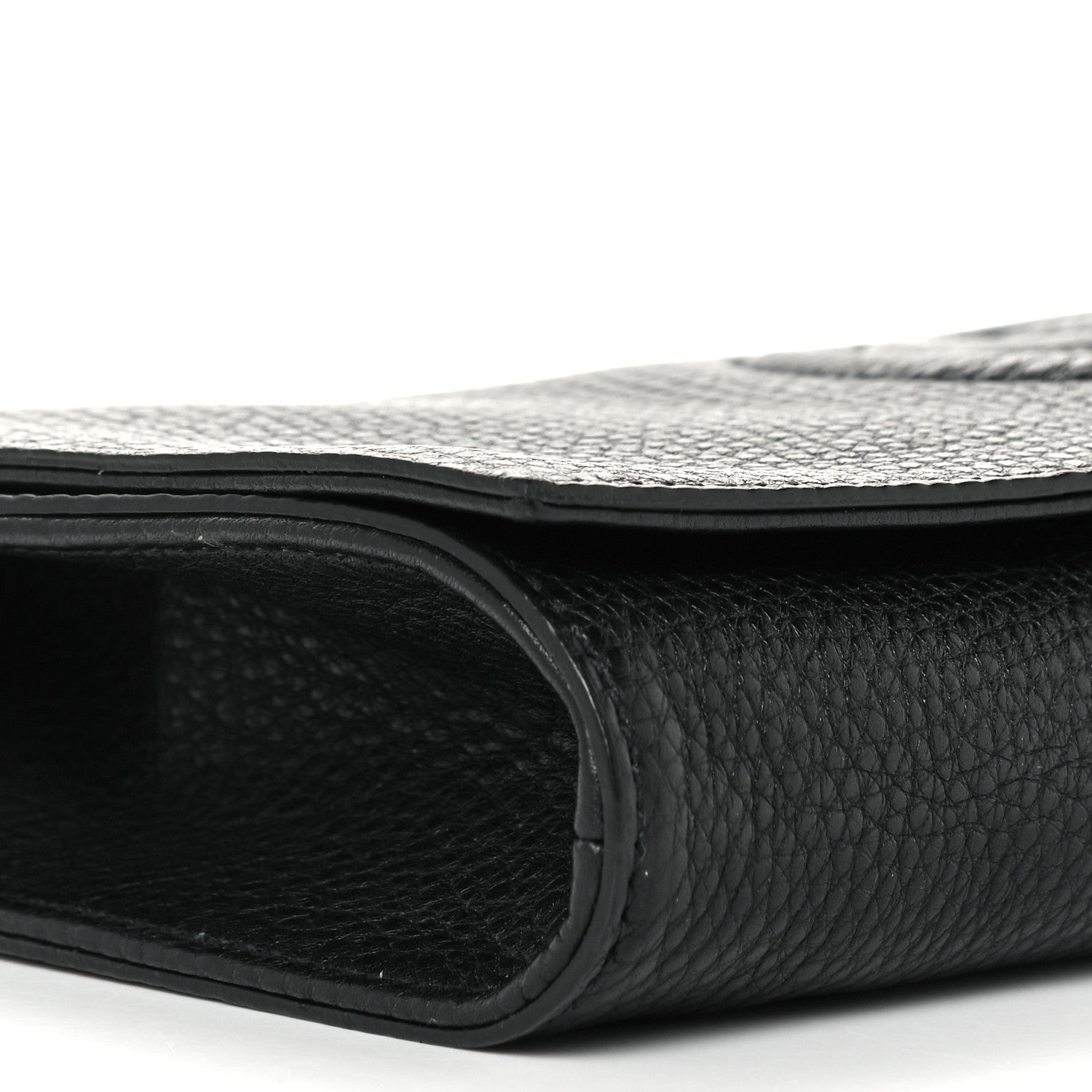 Gucci Pebbled Calfskin Medium Soho Clutch Black 10 of 12