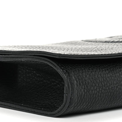 Gucci Pebbled Calfskin Medium Soho Clutch Black 10 of 12