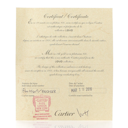 Cartier 18K Pink Gold LOVE Bracelet 17 6 of 6