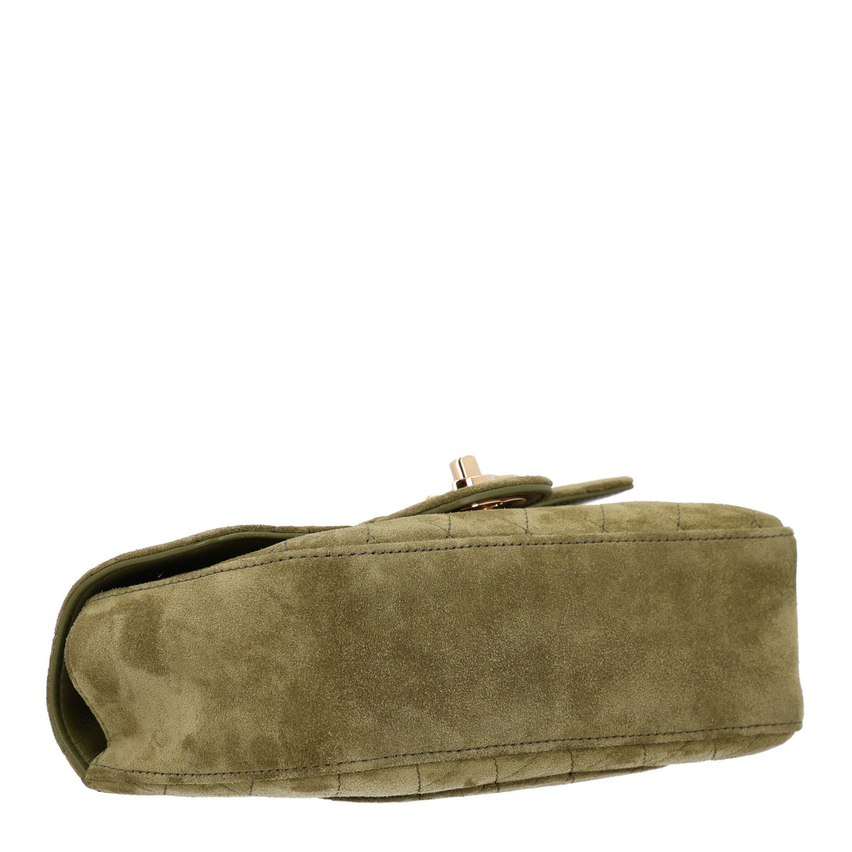 Chanel Suede Calfskin Mini Souplissimo Flap Khaki 4 of 10