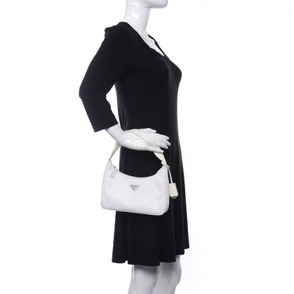 Prada Tessuto Nylon Mini Re-Edition 2000 Bag White 2 of 10