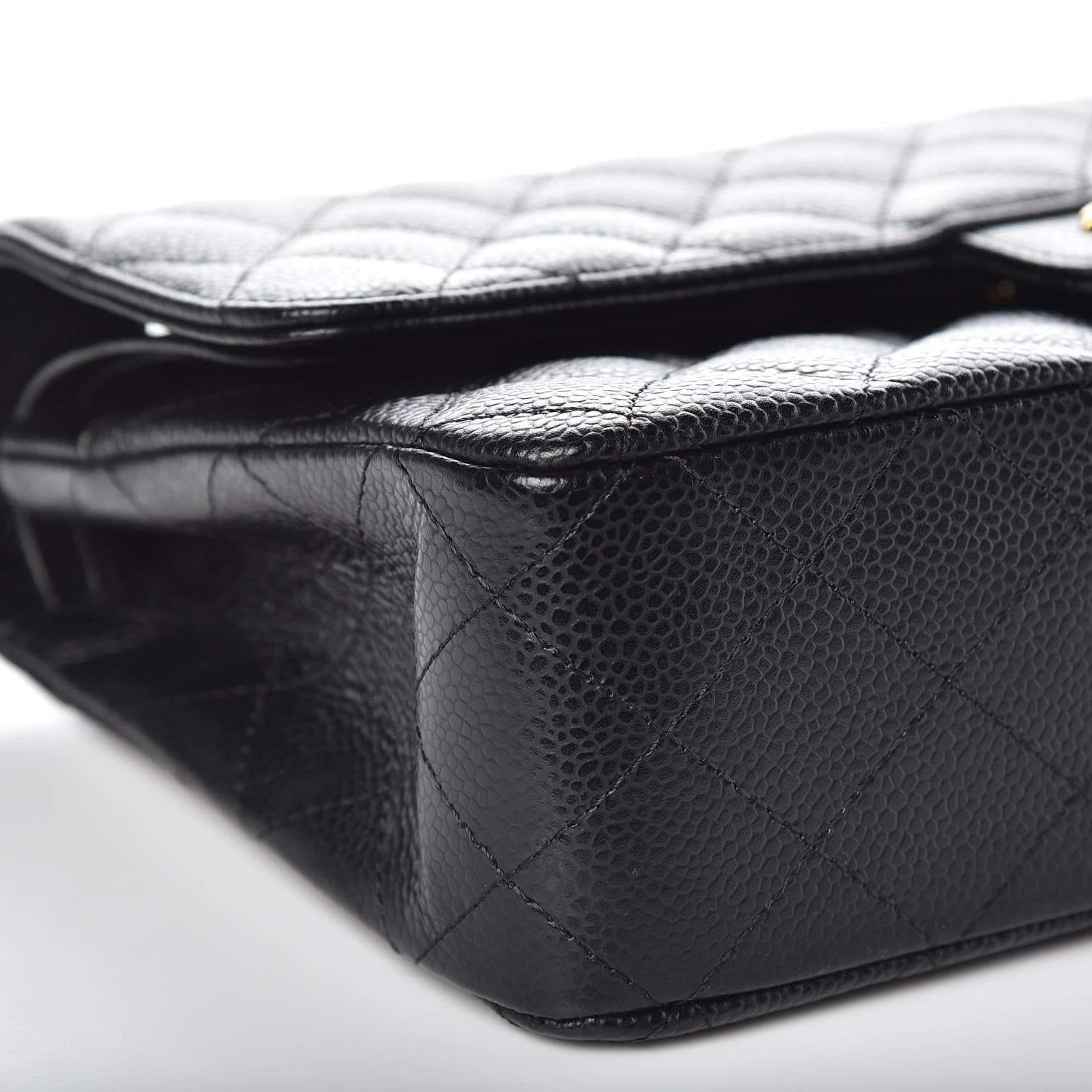 Chanel Caviar Quilted Medium Double Flap Black 6 of 10