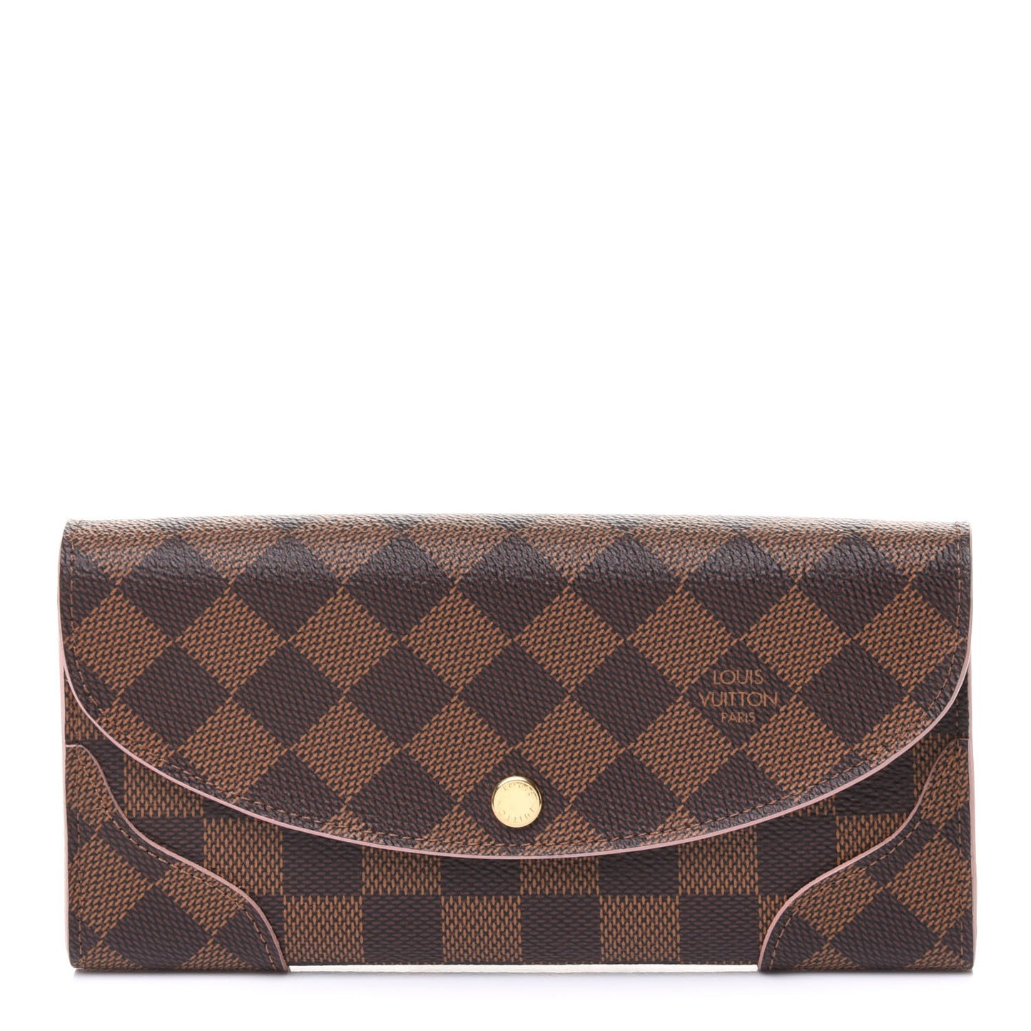 Damier Ebene Caissa Wallet Rose Ballerine