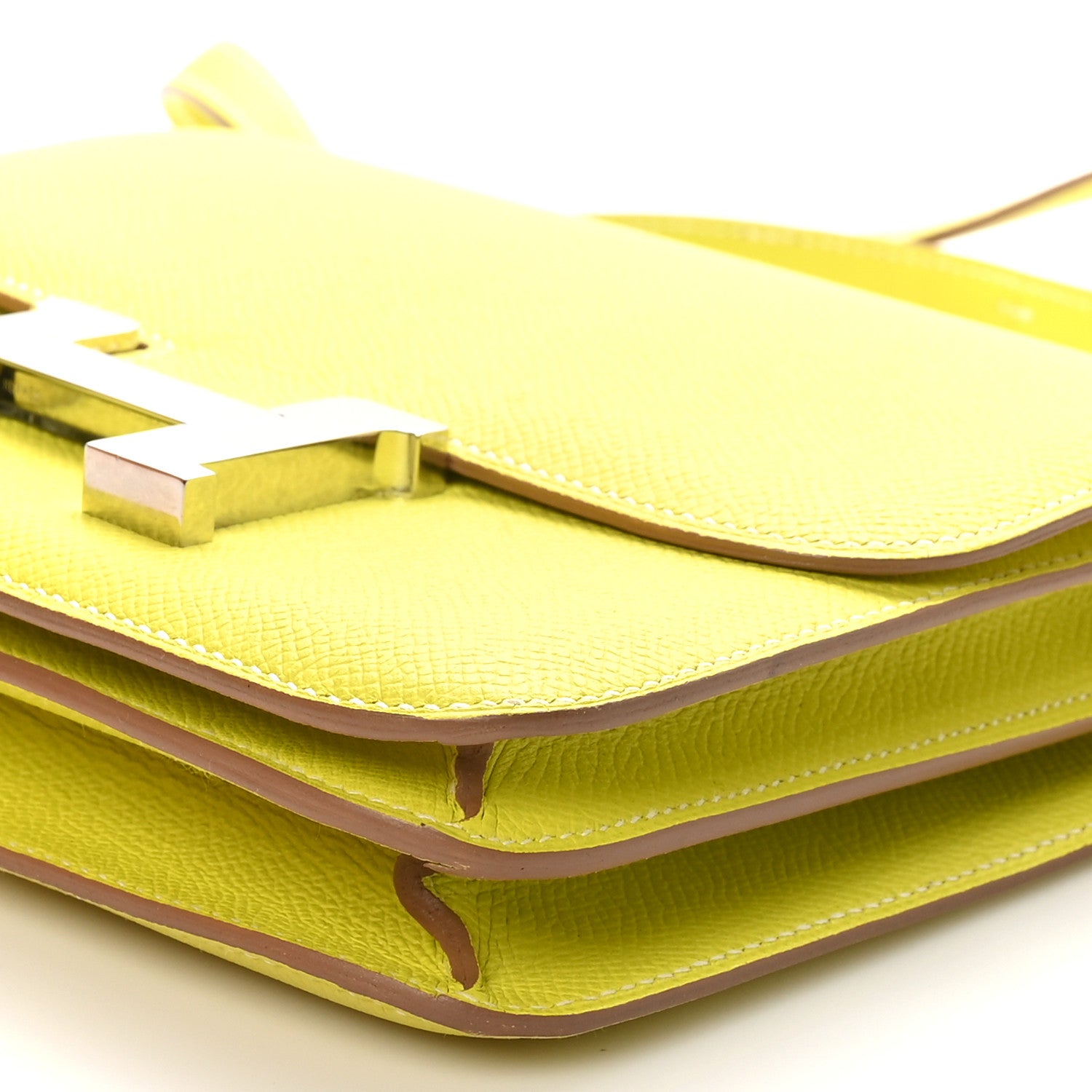 Hermes Epsom Constance 18 Lime 10 of 11