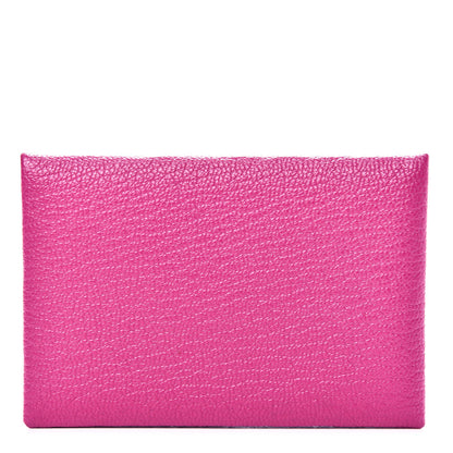 Hermes Chevre Mysore Calvi Card Case Rose Pourpre 1 of 8