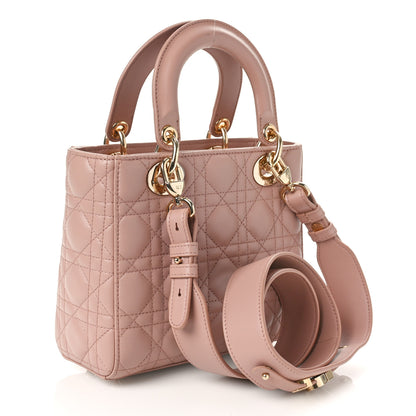 Christian Dior Lambskin Cannage Small My ABCDior Lady Dior Fard 2 of 8