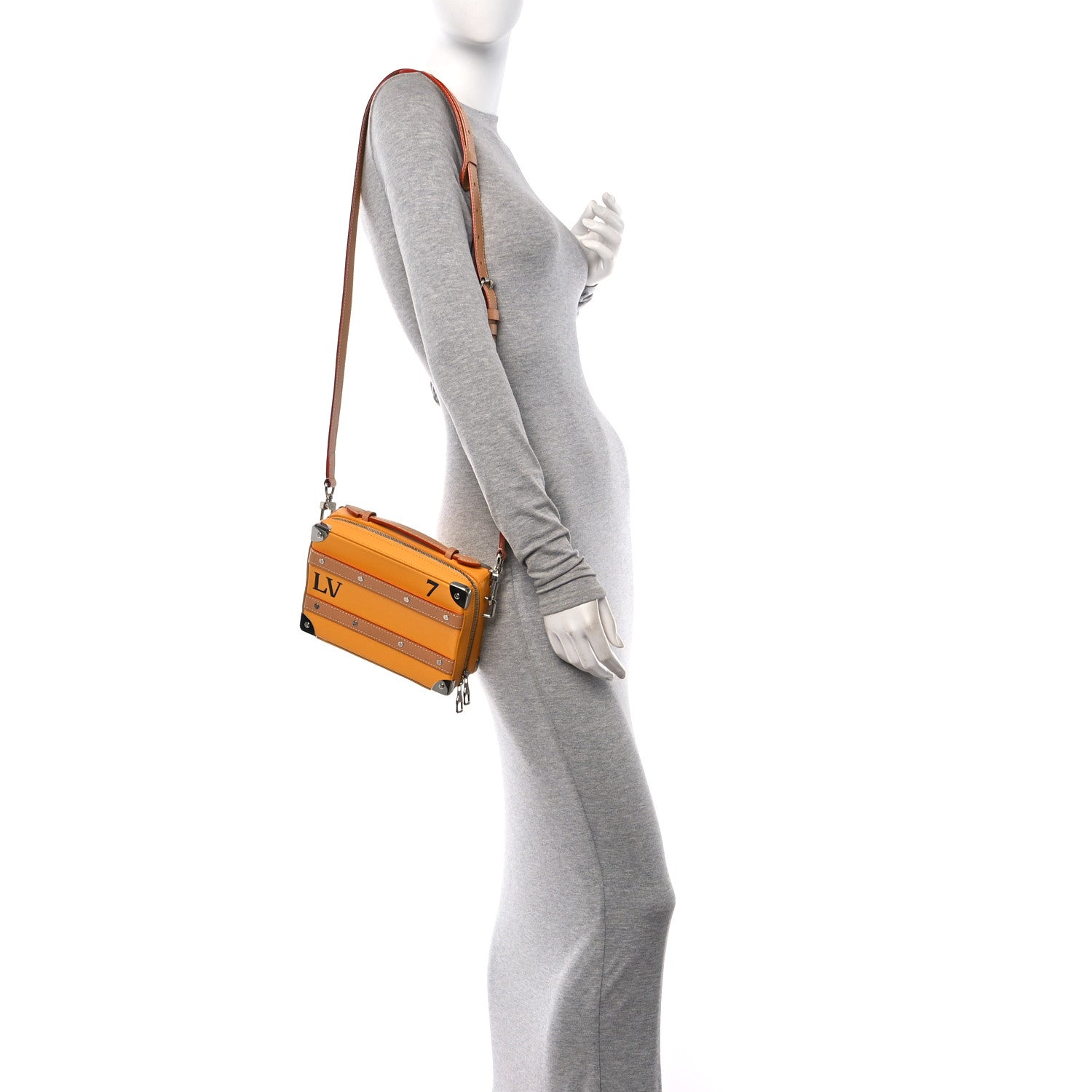 Louis Vuitton Calfskin Soft Trunk Saffron 2 of 21