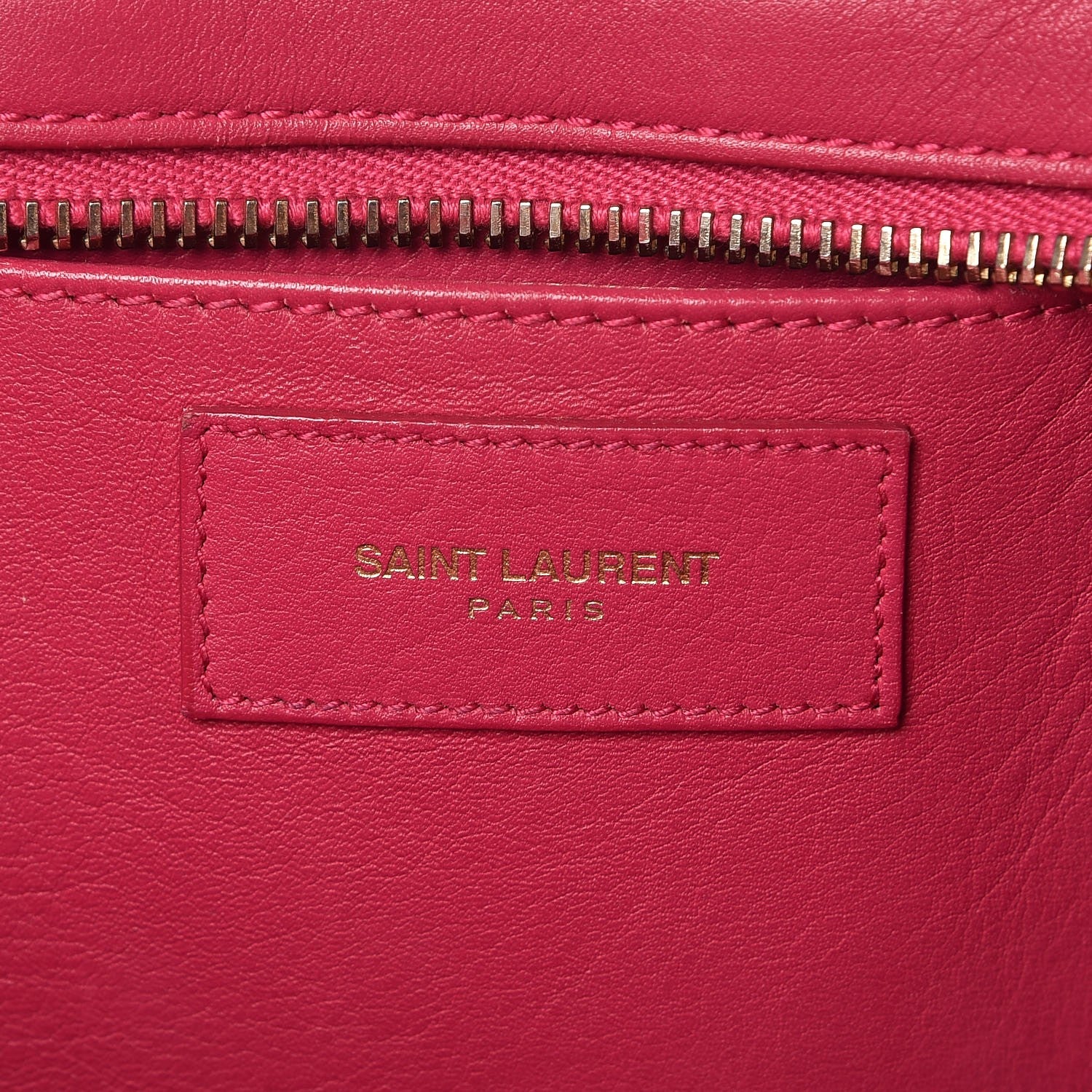 Saint Laurent Calfskin Small Classic Y Cabas Fuchsia 6 of 13