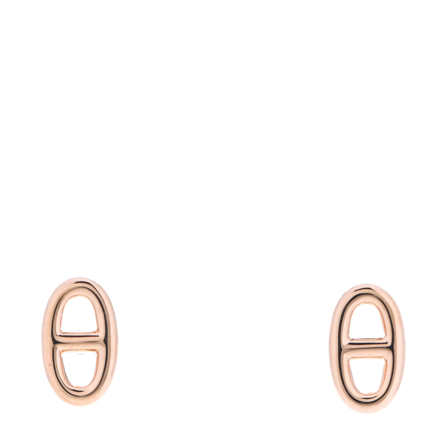 Hermes 18K Rose Gold TPM Farandole Stud Earrings 1 of 6