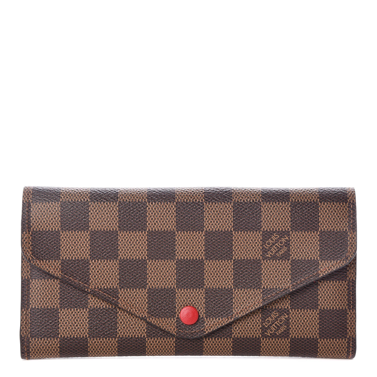 Louis Vuitton Damier Ebene Josephine Wallet Red 1 of 7