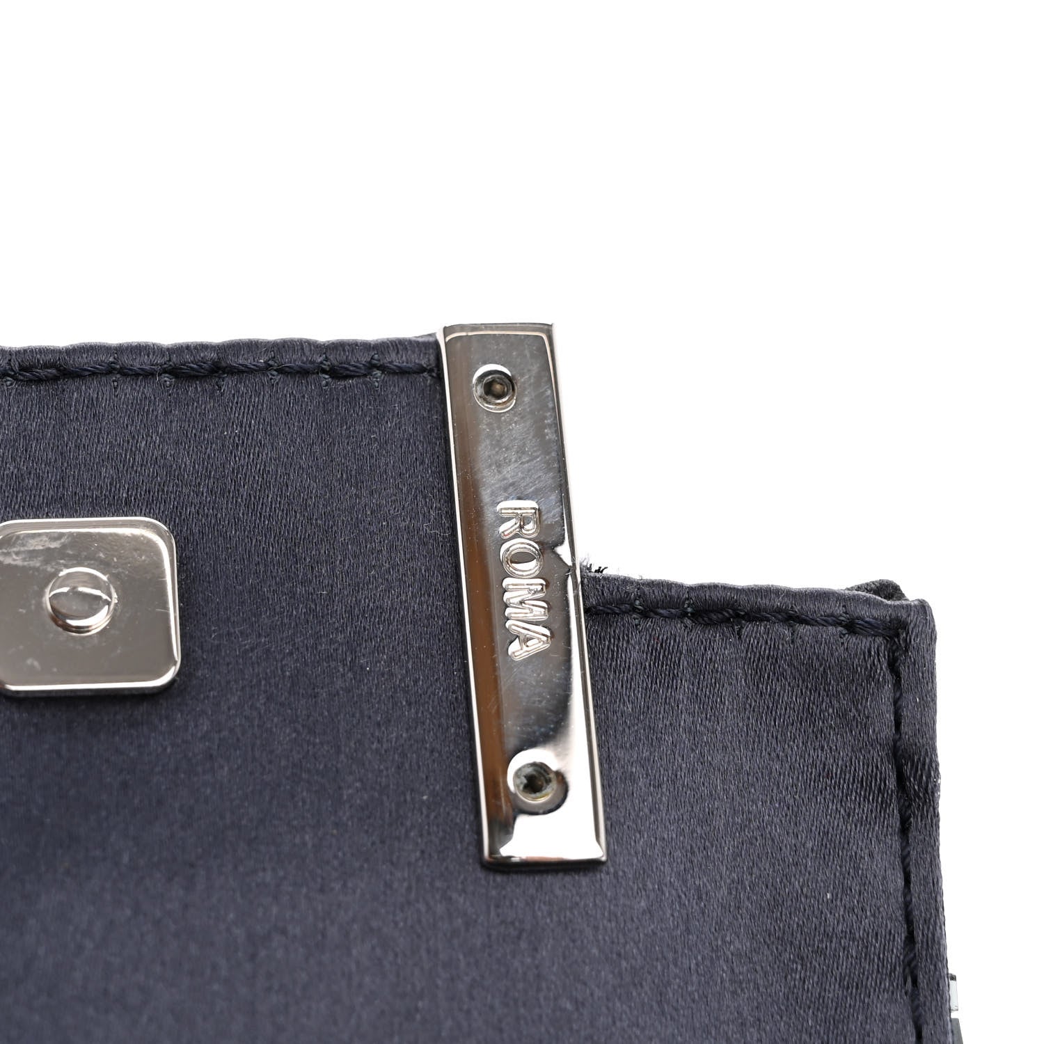 Fendi Sequin Paillettes Shiny Nappa Sex and the City Nano Maxi Buckle Baguette Charm Blue 12 of 12