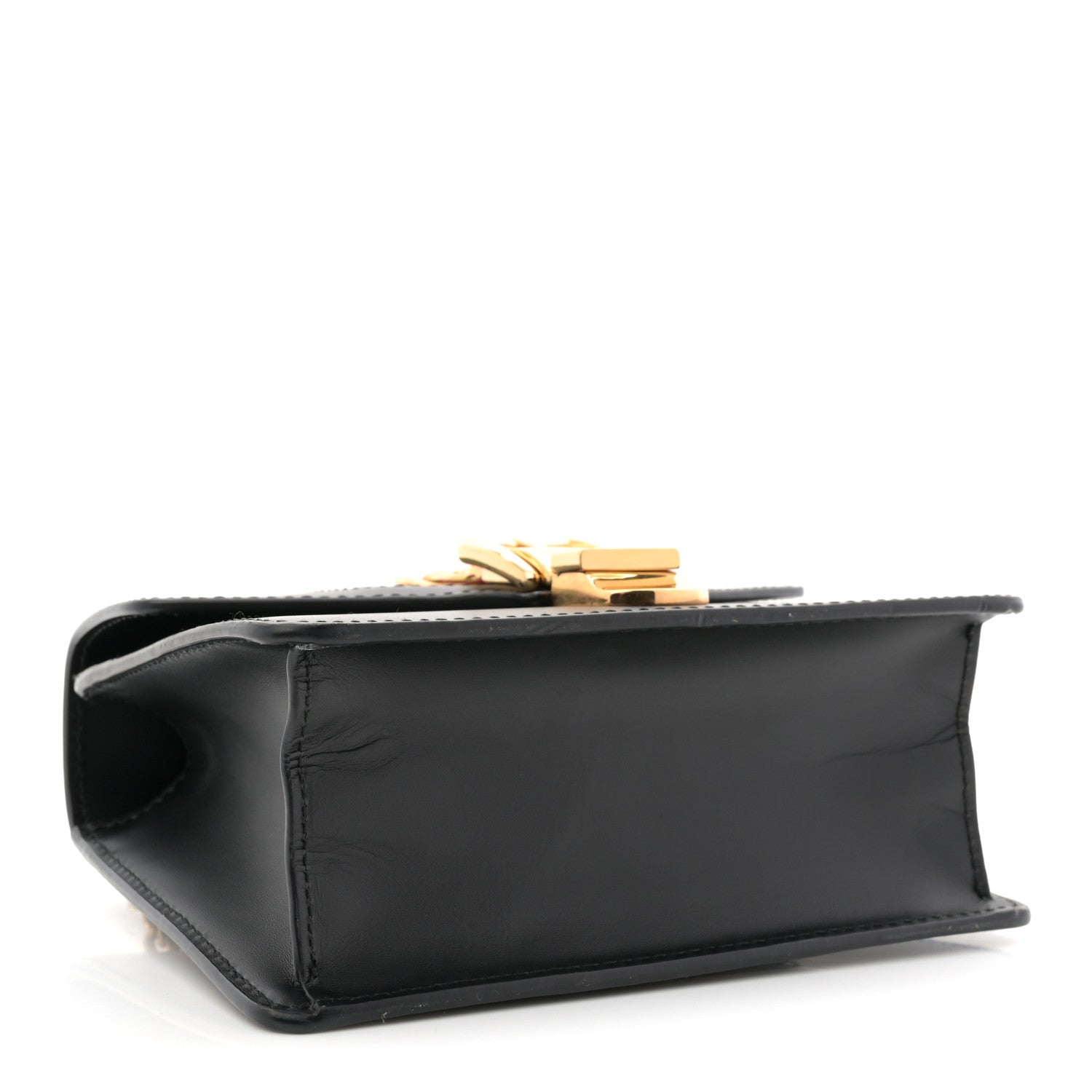 Gucci Calfskin Mini Sylvie Shoulder Bag Black 4 of 11