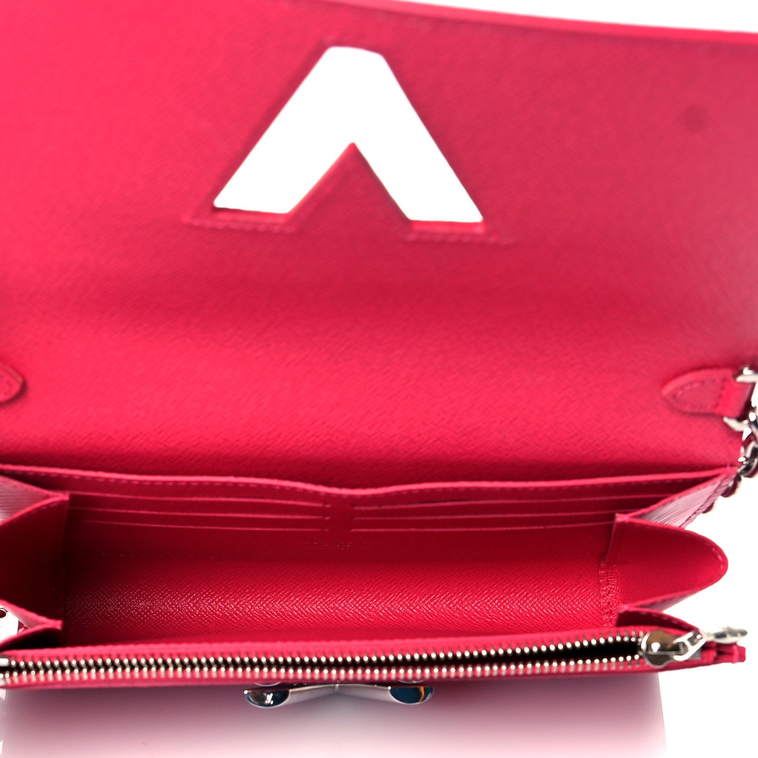 Louis Vuitton Epi Twist Chain Wallet Hot Pink 5 of 9