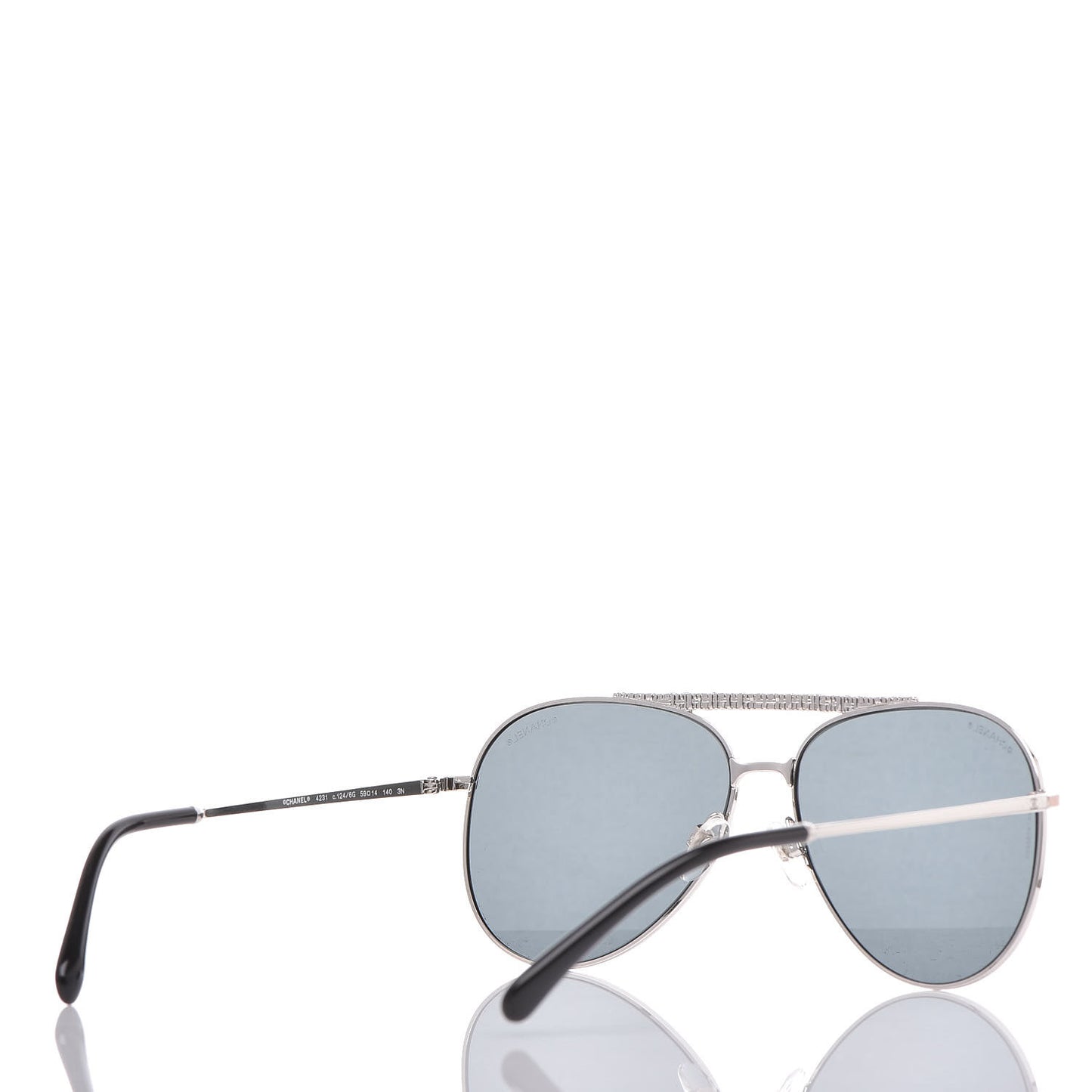 Aviator Metallic Pilot Sunglasses 4231 Silver