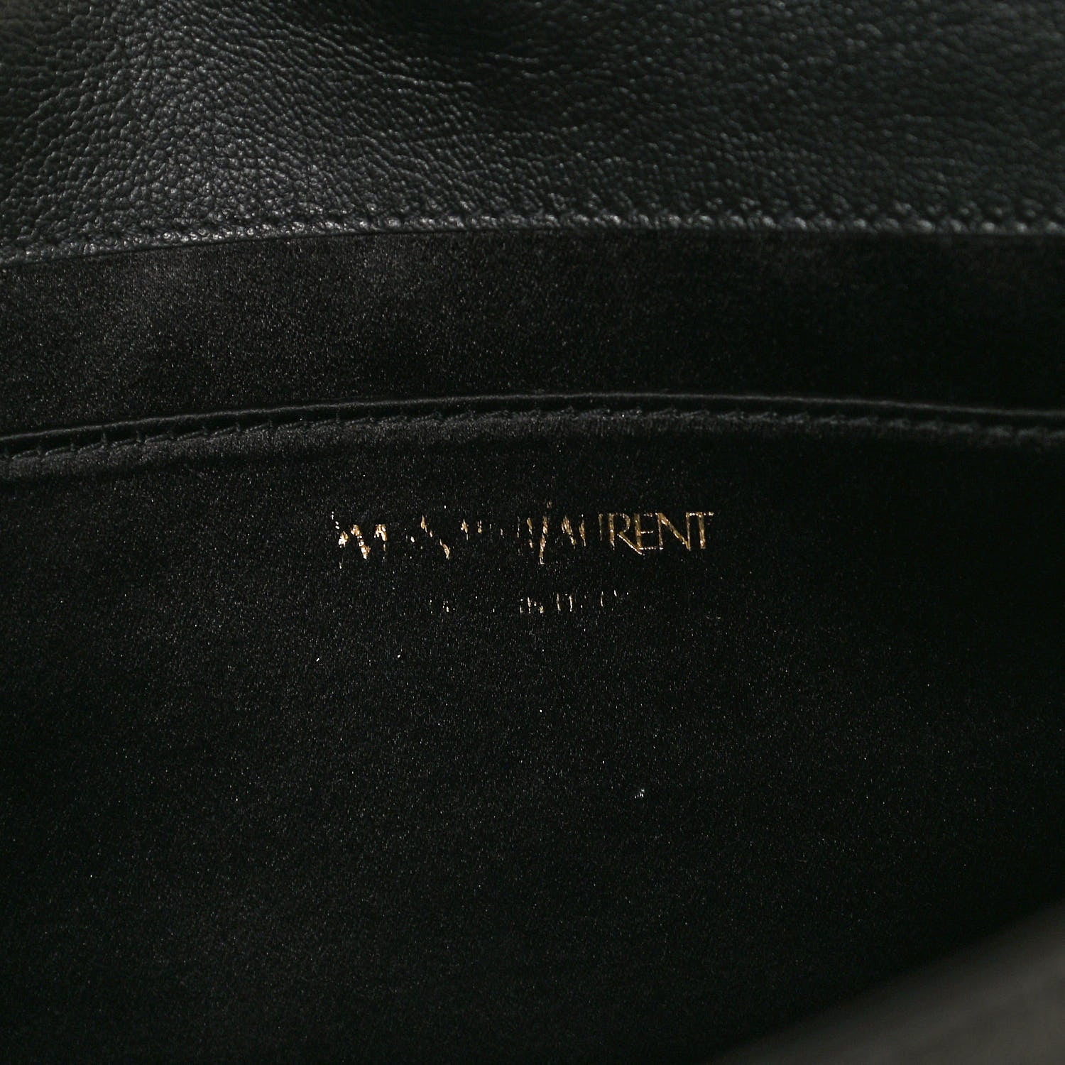 Saint Laurent Calfskin Monogram Large Belle De Jour Clutch Black 6 of 9