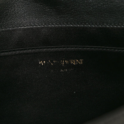 Saint Laurent Calfskin Monogram Large Belle De Jour Clutch Black 6 of 9